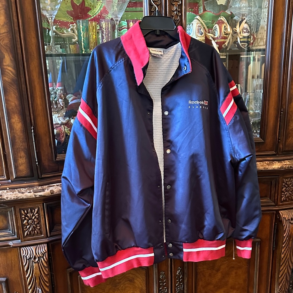 Reebok Blue and Burgundy Jacket